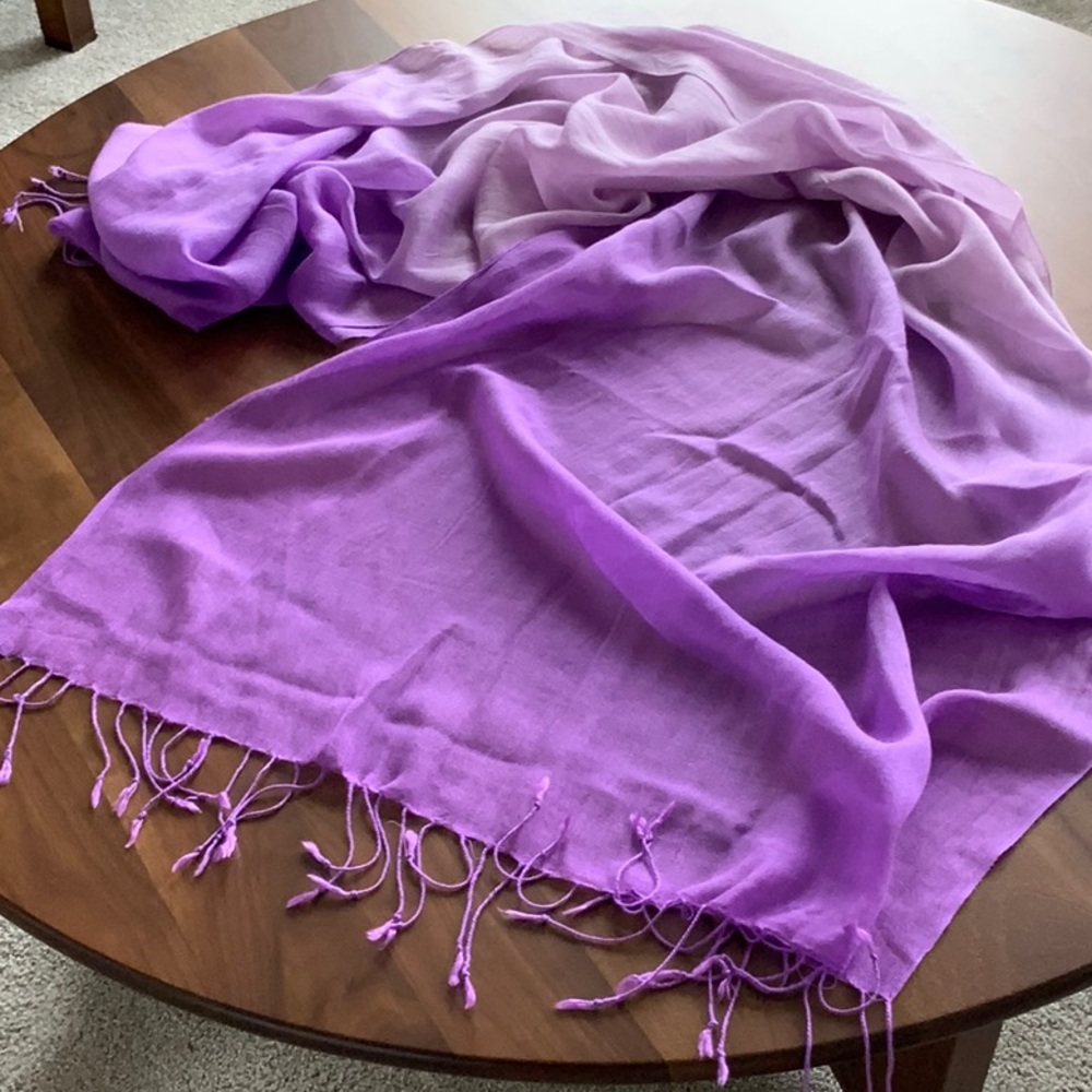 Jones New York Lavender Acrylic Scarf